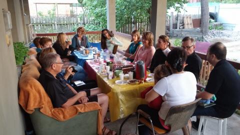 Supper with Oksana and Vitaly 